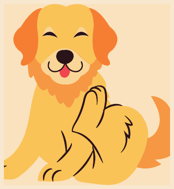 Illustration : chiot